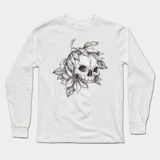 Floral skull Long Sleeve T-Shirt